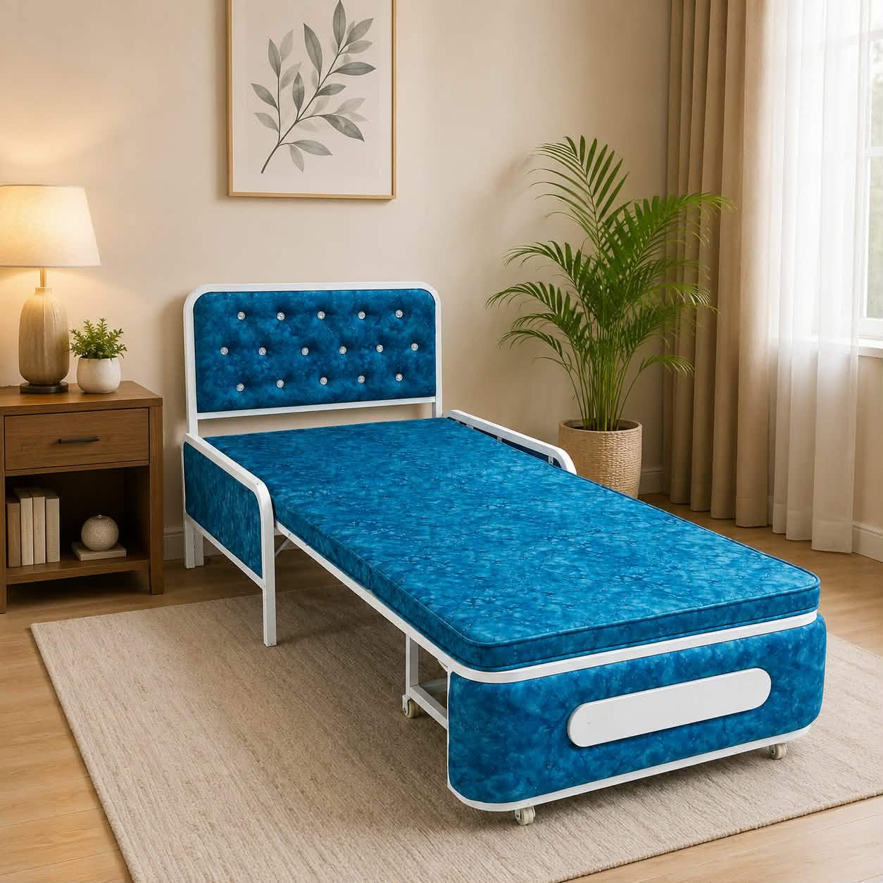 Single Sofa Cum Bed with Storage Box